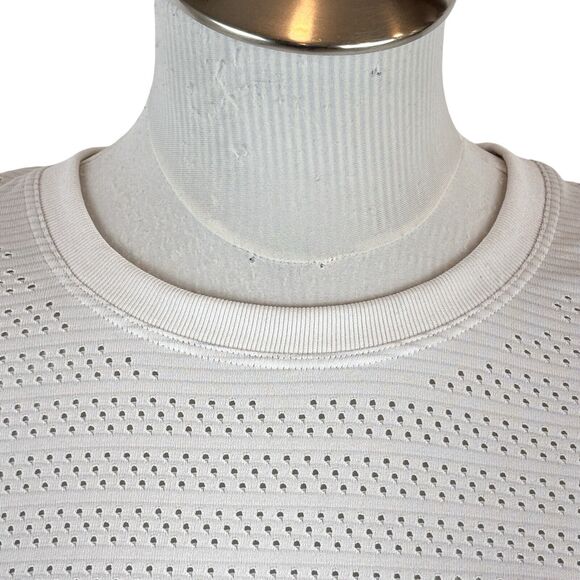 Lululemon Swiftly Breathe Long Sleeve Shirt Top Sz 10 White. - Picture 2 of 11